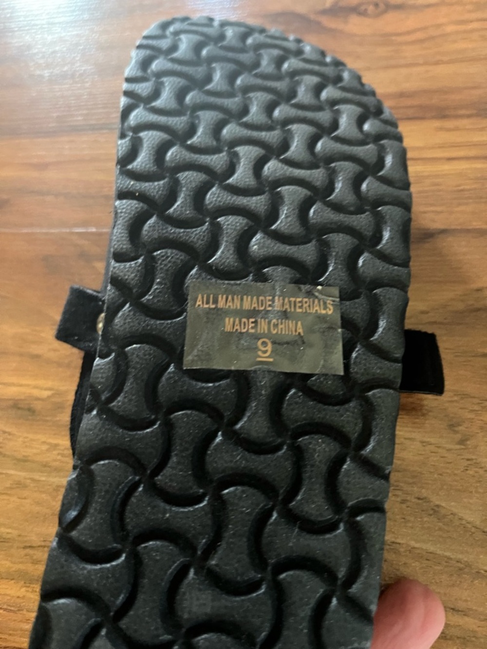 Fashion Nova Black Buckle Slip-On Shoes - Picture 5 of 9
